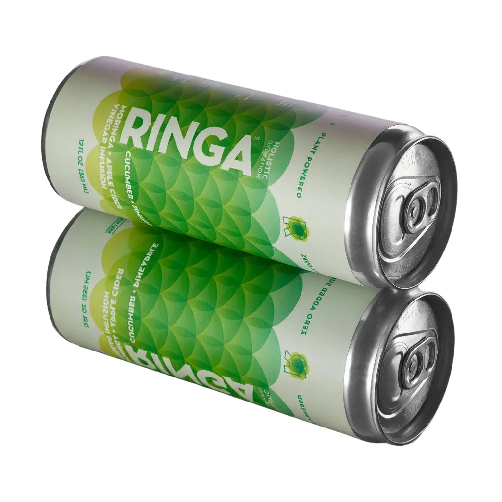 Two Ringa cans on a white background