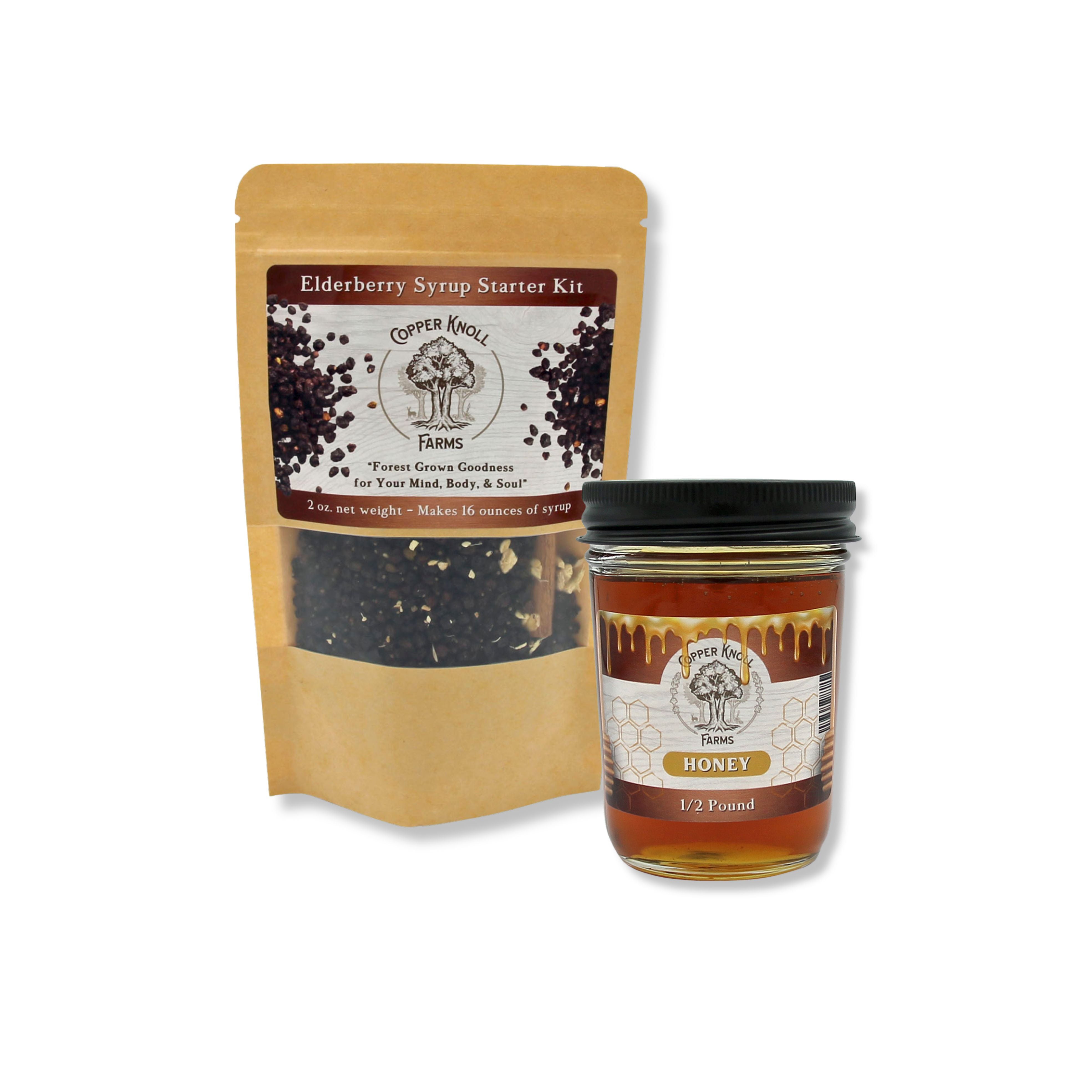 Elderberry Syrup Kit & Honey Bundle