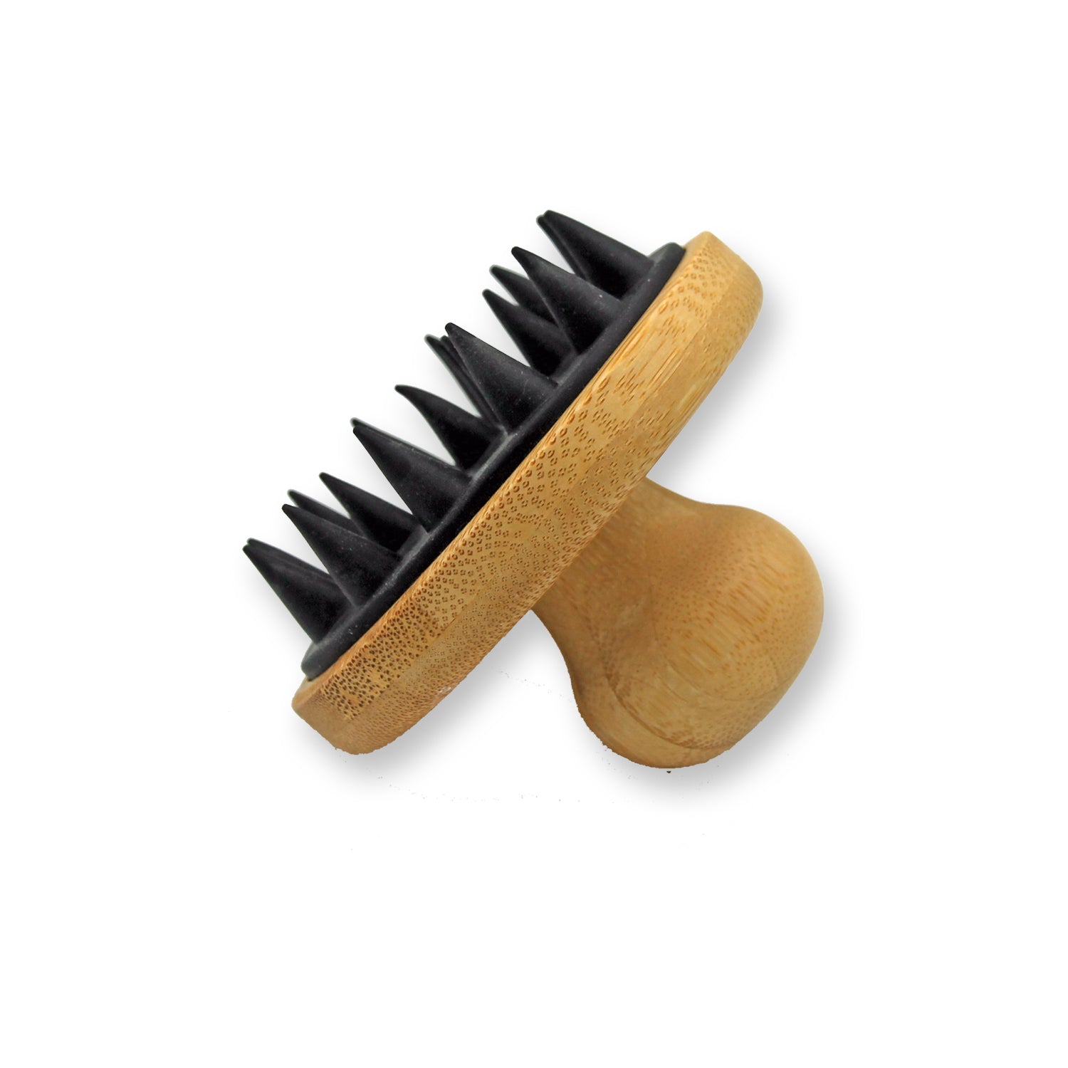 Bamboo and Silicone Scalp and Body Massager