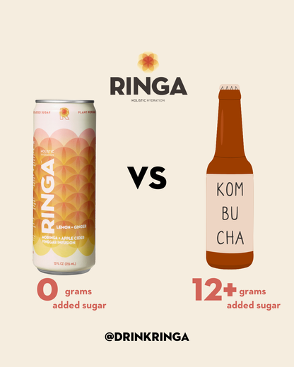 Ringa Lemon + Ginger Moringa &amp; Apple Cider Vinegar Infusion